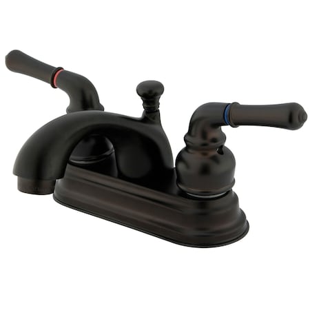 Kingston Brass 4" Centerset Bathroom Faucet, Oil Rubbed Bronze KB2605NML